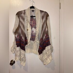 Multiples Southwestern style cardigans sweater